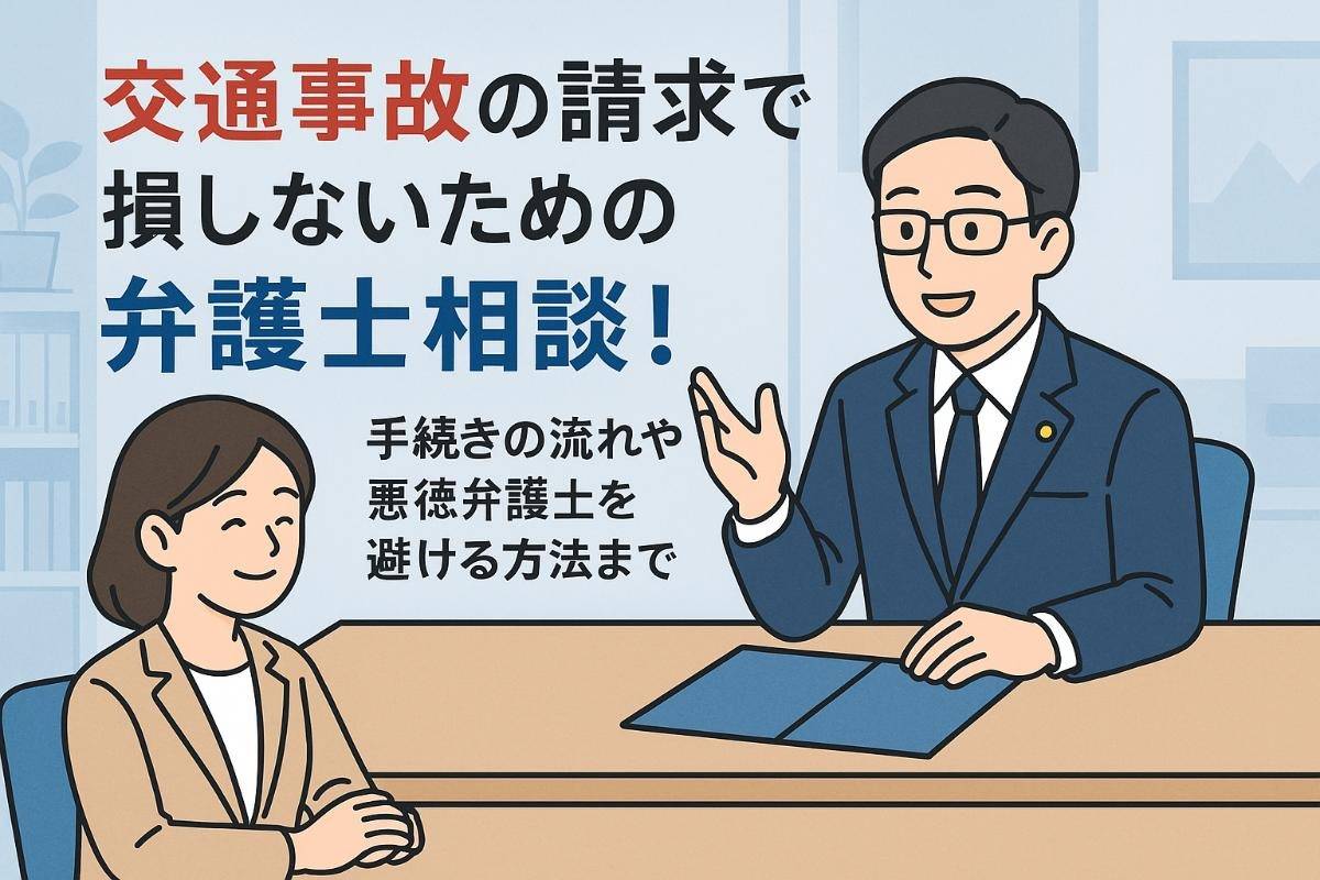 交通事故の請求で損しないための弁護士相談！手続きの流れや悪徳弁護士を避ける方法まで | メディア