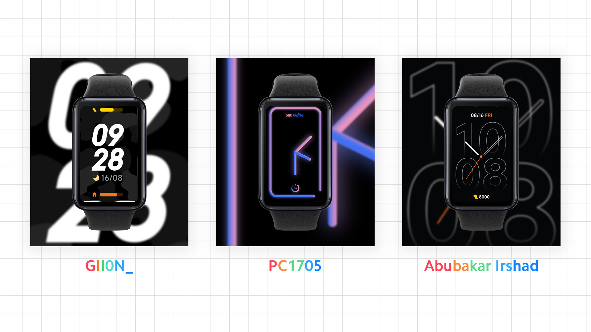 Watch faces online xiaomi